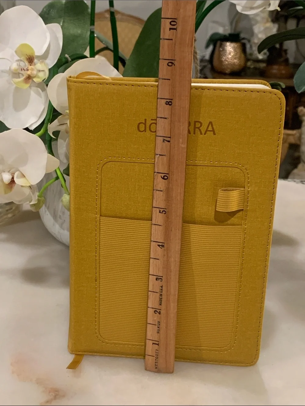2 Doterra Mustard Yellow Notebooks
